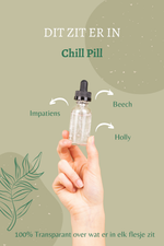 Overzicht van de Bach remedies in Chill Pill: Beech, Impatiens en Holly